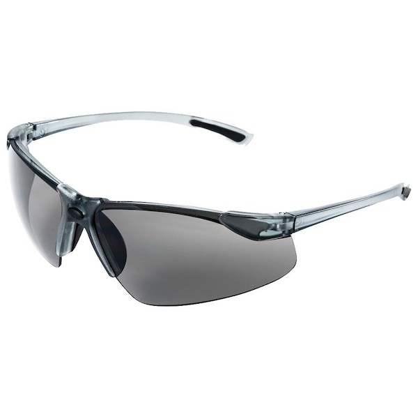 Sellstrom XM340, Safety Glasses, Anti-Scratch, Clear Lens, Smoke Frame, Half-Frame S74271 - main